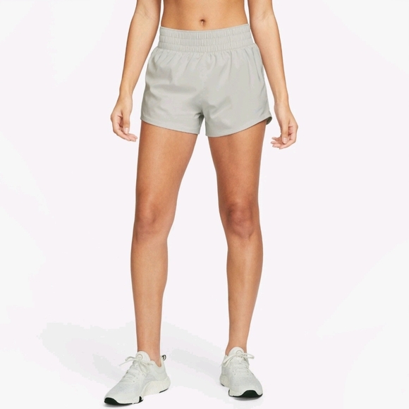 Nike Pants - Nike One Dri Fit Light Gray Women's Athletic Shorts Size Large
